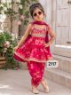 Girls Bandhani peplum Dhoti set