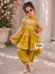 Girls Bandhani peplum Dhoti set 