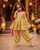 Girls Ethnic Floral Peplum Dhoti set