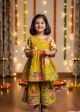 Girls Cotton kurta sharara set