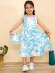 Pretty cotton frock with sling bag