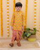 Boys Printed Kurta with Dhoti Set