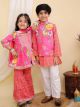 Girls kurta-sharara set and boys kurta pajama jacket sets
