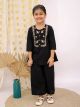 *Cotton Kids Embroidered Peplum Coord Set*