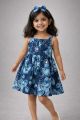 Cute & Pretty Sleevless Printed Floral Frocks