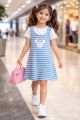 GIRLS PINAFORE DRESS WITH TEE