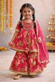 Girls Premium Quality Heavy detailing kurta with sharara set  