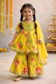 Girls Premium Quality Heavy detailing kurta with sharara set