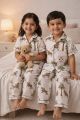 Unisex Kids Printed Night Suit