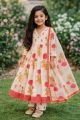 Royal & Premium Quality Floral Printed Anarkali Suit with mul duppata set