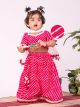 Girls Pretty and cute Leheriya Printed Lehanga choli and duppata with rich lace work all over