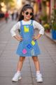 Denim Dungaree Style Dress