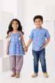 Blue color  sibling set 