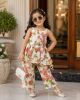 Floral Printed Sleevless summer cord sets