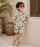 Boys Pure cotton Printed Shorts set