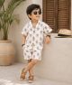 Boys Pure cotton Printed Shorts set