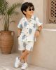 Boys Pure cotton Printed Shorts set