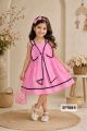 Pretty Big Bow sleevless Cute looking Frocks
