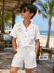 Boys Summery Cool Fabric Embroidered sets