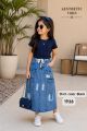 PREMIUM DENIM CARGO SKIRT SET