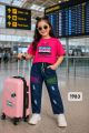 Stylish T-Shirt with Denim jogger