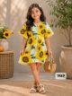 Floral Printed Kaftan for Girls