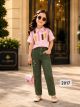 Trending girls Fancy denim cord set