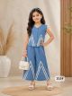 Trendy and stylish sleevless cord set