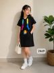Cute Hoodie Dress for Girls-black