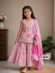 Pure cotton kurta with sharara and duppata set 