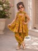 Grils Bandhani peplum Dhoti sets 