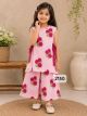 Pretty and Cute Floral Printed sleevelss Bow Cord sets