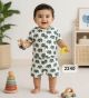 Kids Pure cotton printed round neck style cord set 