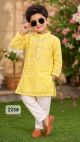 Boys Chanderi mirror work kurta pajama with set