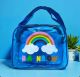 Neon Silicon Rainbow Mini Bag-Blue