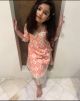 Girls Pure cotton Printed Angrakha style kurta with afgani bottom set-Red  floral print