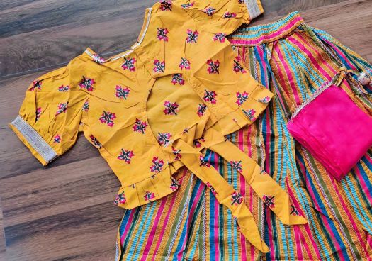 Cotton Printed Lehanga choli with duppata