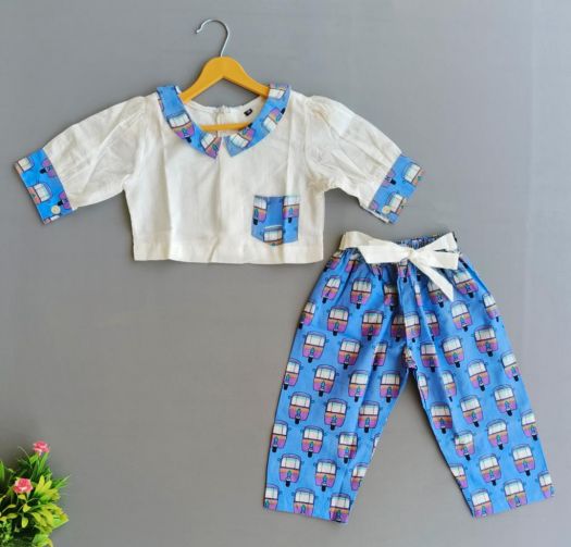 Girls Printed cotton cord set