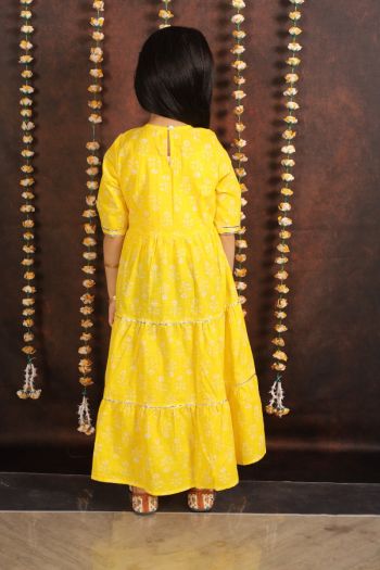 Girls ankle Length cotton Long Kurta