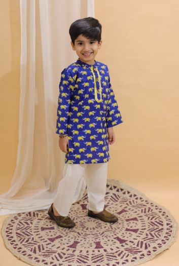 Boys Festive wear kurta pajama-blue