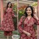 Pure Cotton Women A-Line kurta with bottom set