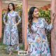 Pure Cotton Women A-Line kurta with bottom set