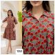 Women's Pure Cotton Ruffle Midi dress
