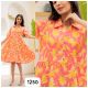 Women's Pure Cotton Ruffle Midi dress