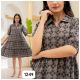 Women's Pure Cotton Ruffle Midi dress