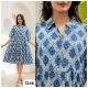 Women's Pure Cotton Ruffle Midi dress