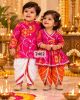 Floral Print Kurta Dhoti Set