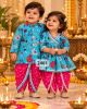 Floral Print Kurta Dhoti Set